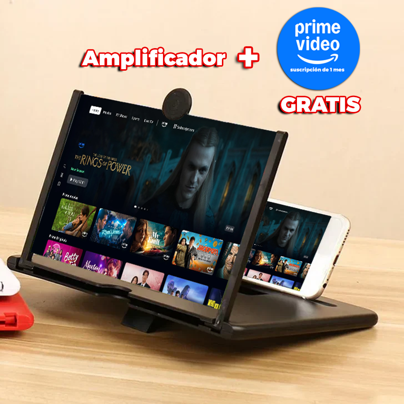 Amplificador de Pantalla + Amazon suscripción gratis
